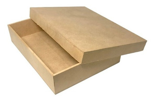 6 Cajas Con Tapa 13cm X 18cm X 3.8cm De Madera Mdf