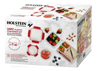 Contenedores Holstein Housewares 34 Pcs. Libres De Bpa