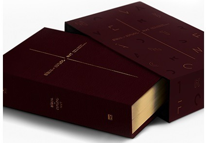 Biblia De Estudos - Nvt - Vinho - Mundo Cristao Completa