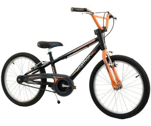 Bicicleta Nathor Aro 20 Apollo Preto - 60003 Cor Preto/Laranja