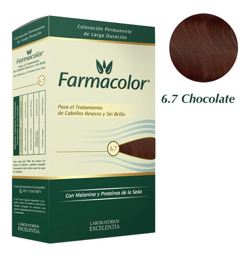 Imagen 1 de 3 de Farmacolor Kit Chocolate N° 6.7 X 1 Estuche. De Fábrica.