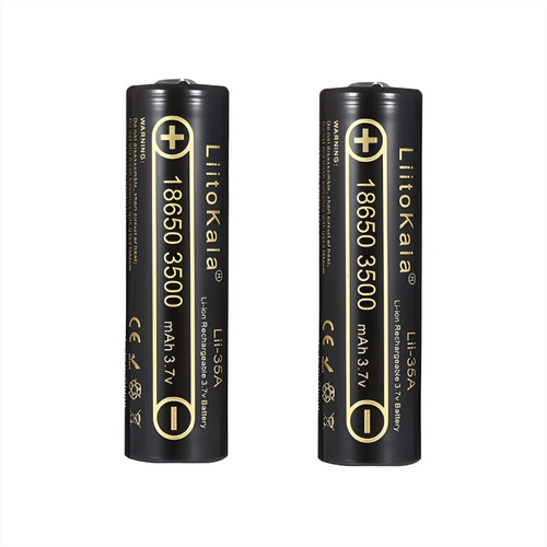 2 X 18650 Premium Liitokala 3500mah, 3.7v + Cargador Dual