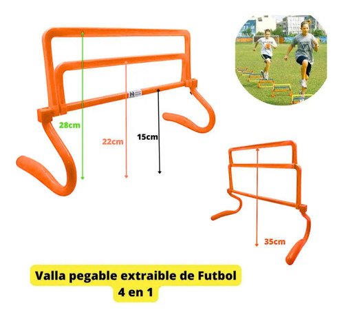 Valla De Obstáculo 4 En 1, Multi Altura Deportes Salto