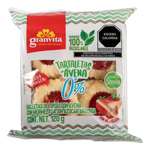 Galleta Granvita 0%sin azucar fresa 120g
