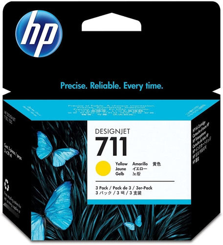 Cartucho Hp Cz136a 711 3pack Yellow 29ml T120/t520/t530 Uk