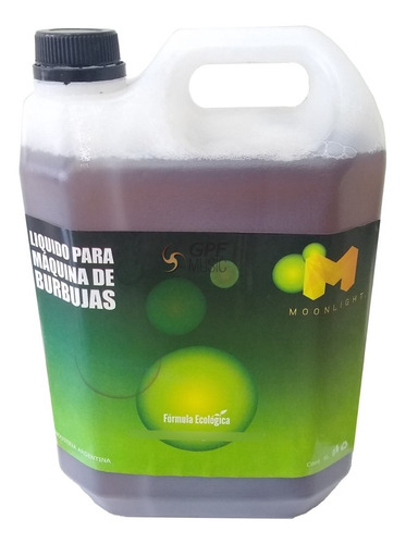 Liquido Para Maquina De Burbujas Moon X 5 Litros