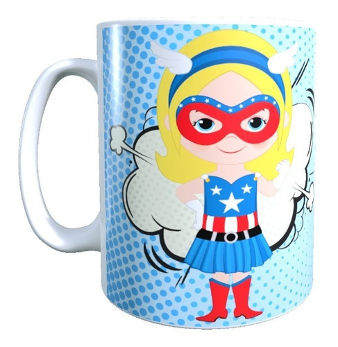 Tazón - Taza Día De La Madre, Super Mamá, Capitana America