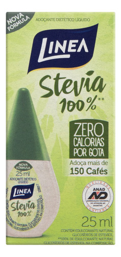 Adoçante Líquido Stevia Linea Caixa 25ml