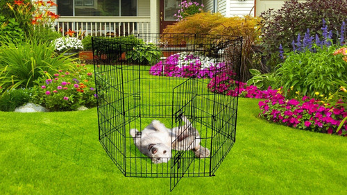 Corral Perro Gato Mascota 90cm Alto 6 Panel Dogplay Pen 1342