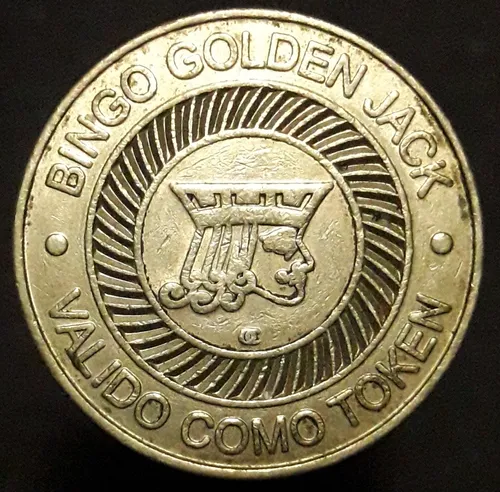 Ficha Juego Token Bingo Golden Jack (Usado)