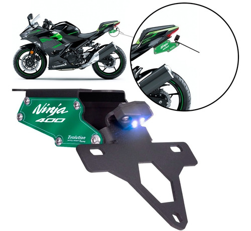 Eliminador De Rabeta Ninja 400 Ninja400 19 20 Suporte Placa 