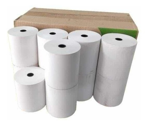 Bobina Termica 80x40m Cx 30 Un Cupom Fiscal Branca Senha Pdv