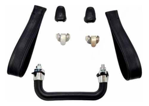 Kit Alça De Teto Pqp Fusca Com Suporte E Baratinha Preto