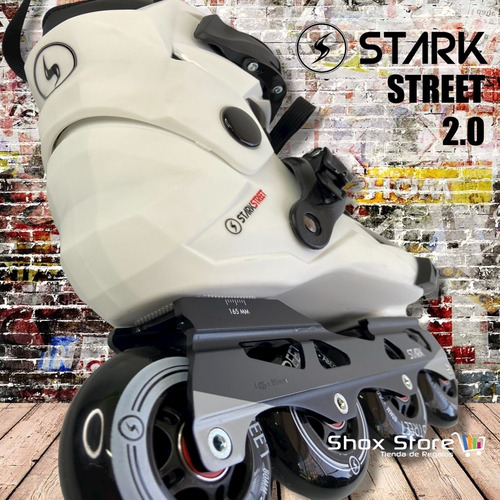 Imagen 2 de 10 de Rollers Stark Street Dark 2.0 Profesional Aluminio Slalom