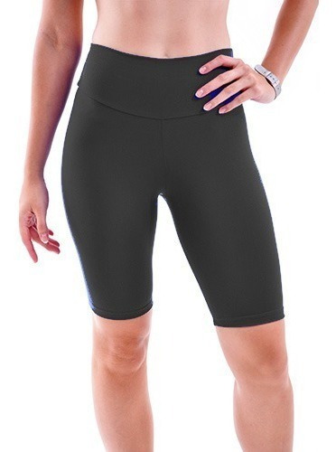 Kit 3 Bermuda Plus Size Alta Suplex Estampada Leg Academia