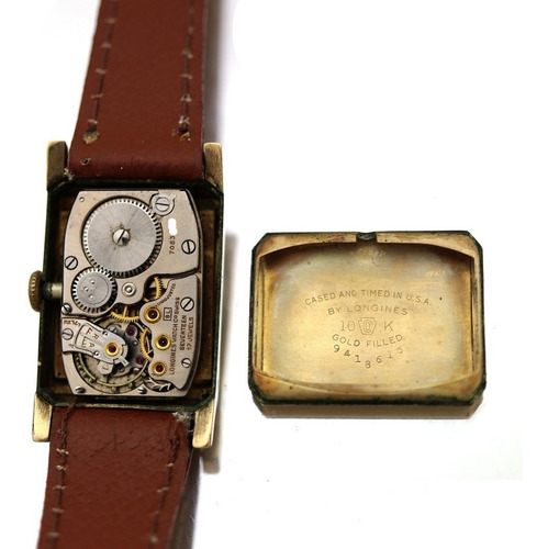 Relogio De Pulso Longines Quadrado Folheado Ouro 10k J22491