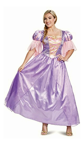 Disguise Rapunzel Deluxe Disfraz Clásico Para Adulto,