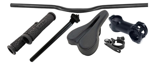 Kit Suspensão Bike Aro 29 Freio Hidráulico Direção Completa Cor Preto