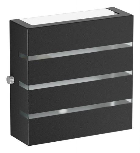16x Arandela Externa Slim 3 Frisos Duplo Foco G9 Mf123