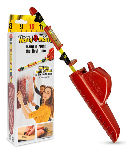 Herramienta Hang-o-matic Para Colgar Cuadros Rojo