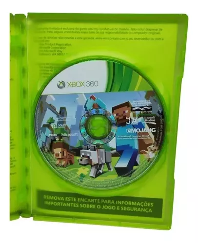 Jogo Minecraft Xbox 360 Original Mídia Física