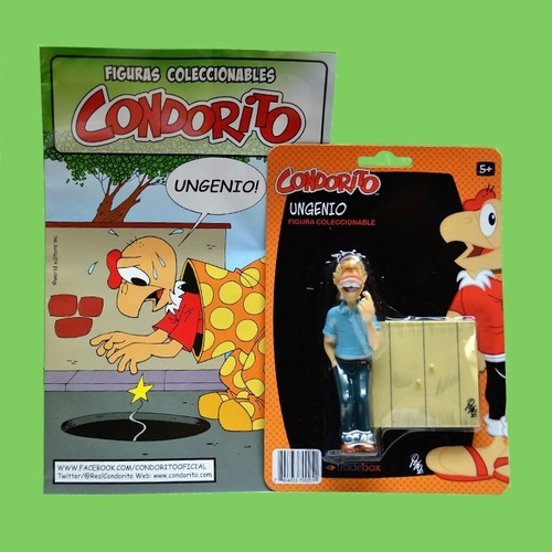 Figura Colección Condorito - Ungenio Incluye Base + Revista
