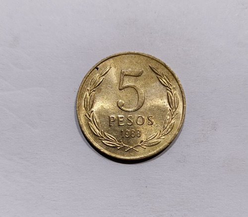 Moneda De 5 Pesos Año 1988