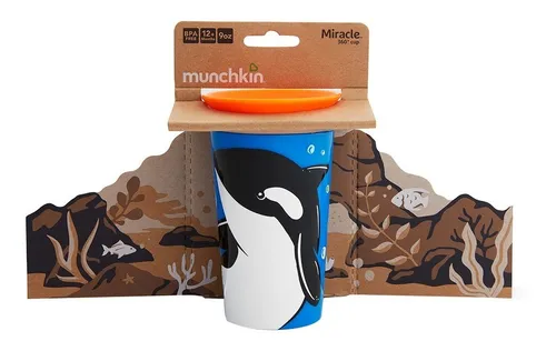Vaso Miracle Cup 9 Oz Animal Munchkin Orca - B17422
