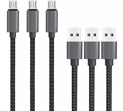 Micro Usb Cable De 10 Pies Por 3pack Ailun Alta Velocidad Us