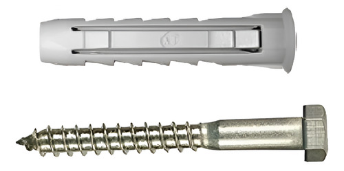 Tarugo 10 Ladrillo Hueco + Tornillo Tirafondo 1/4x2 X 1000 U
