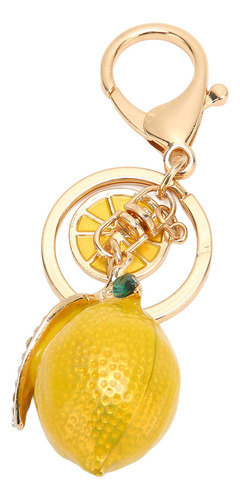 Llavero Pequeño Con Forma De Limón, Metal Fuerte, Pequeño Di