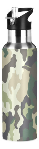 Camuflaje Camuflaje Bosque Militar Deporte Botella De Agua C