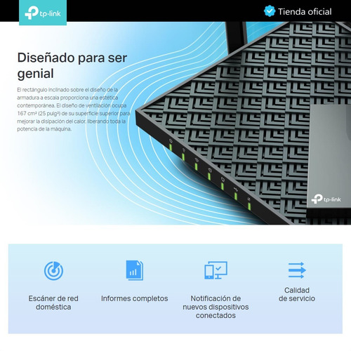 Imagen 5 de 10 de Tp-link, Router Gigabit Wifi 6 Dual Band Ax5400, Archer Ax72