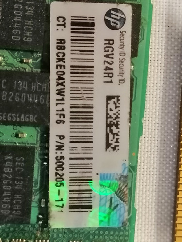 Memoria Samsung 8gb 2rx4 Pc3-10600r 1333mhz Ecc 500205-171