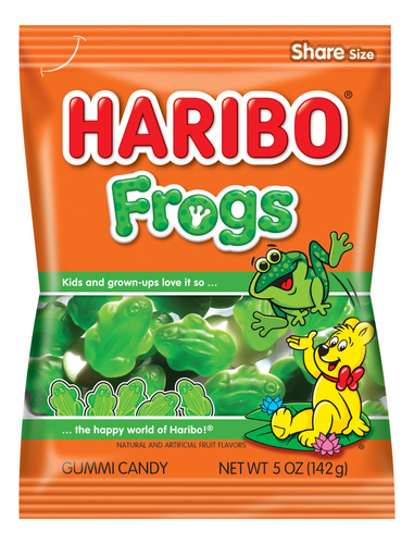 Haribo Gummy Frogs, 5 Oz