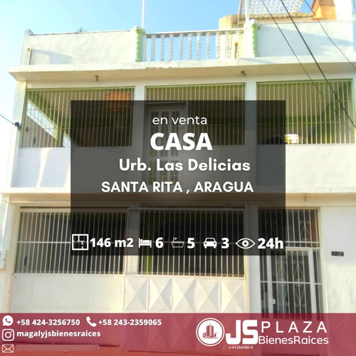 Imagen 2 de 12 de Venta De Amplia Casa / Urb Las Delicias /la Morita 04243256750