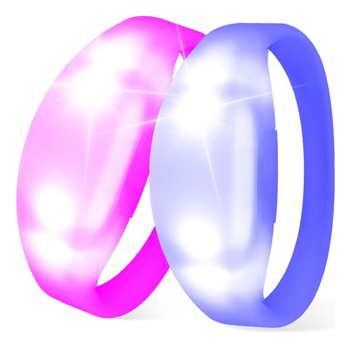 50p Pulseras Led Con App Control Dmx Conciertos Para Eventos