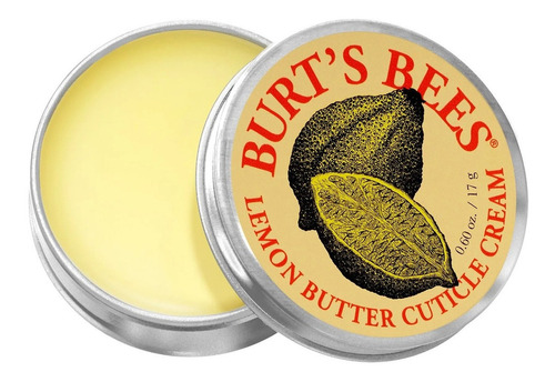  Crema hidrata para manos Burt's Bees Crema para cutículas de mantequilla de limón en lata 17g limón