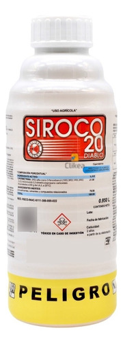 Siroco 20 Cipermetrina Insecticida Plagas En Cultivo 1 Litro