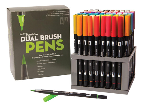 Tombow Dual Brush Pen Art Markers, Juego De 96 Colores Con S