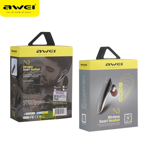 Mini Fone De Ouvido Bluetooth Awei N1 Smart Earfone