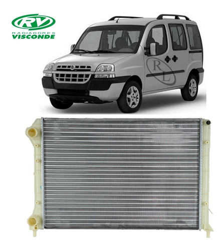 Radiador Doblo 1.6 2005 2006 2007 2008 2009 Visconde