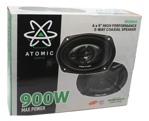 Par Bocinas 6x9 5 Vias 70 Watts Rms 4 Ohms Atomic Iron69