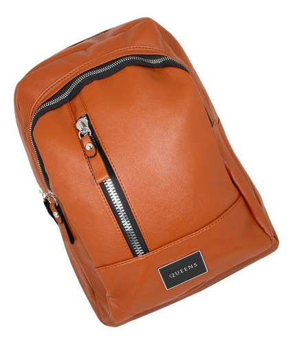 Queens Cartera Mochila Urbana Mujer Bolso Camel Qi22125