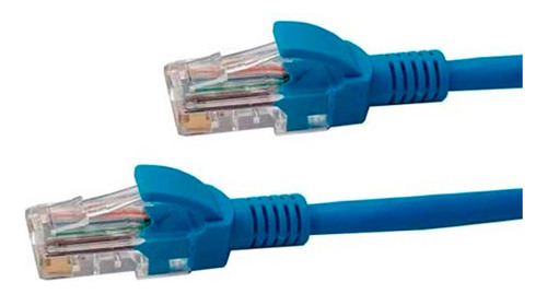 Cable De Red Patch Cord Cat5e 2 M Color Azul.