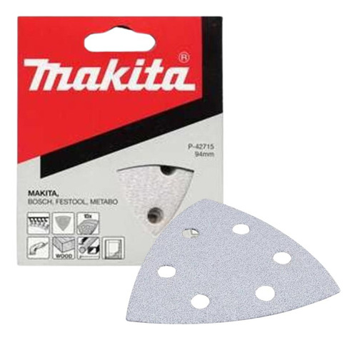 Lixa Delta Tinta Com Velcro Grão 120 B-22969 10 Peças Makita