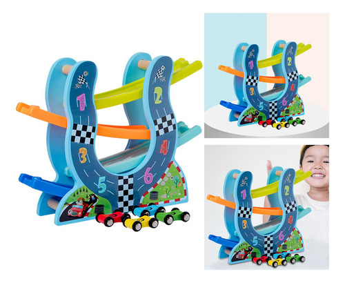 . Race Track Toys Racing Cars Mini Cars Vehicle Forma De U