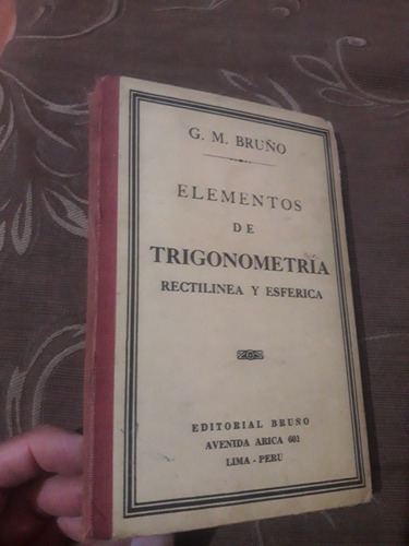 Libro Elementos De Trigonometria Rectilínea Y Esférica Bruño