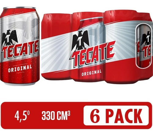 Cerveza Tecate 330ml X 24 Uds - mL a $8