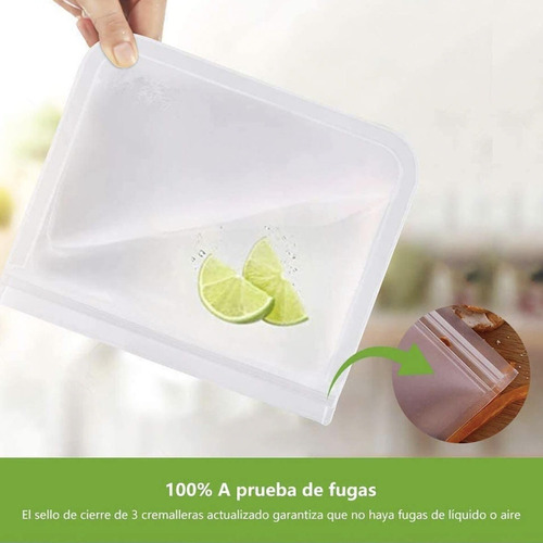 Kit Bolsas Reutilizables Ecologicas Frutas Verduras Congelar